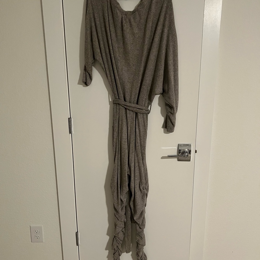 Fashion Nova Prolounger Ruched Ribbed  Jumpsuit